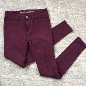 Maroon Jeggings